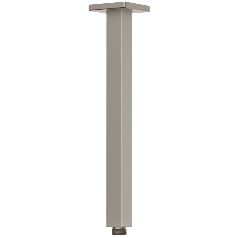 OLIVERI MONACO CEILING MOUNTED SHOWER ARM 300MM BRUSHED NICKEL