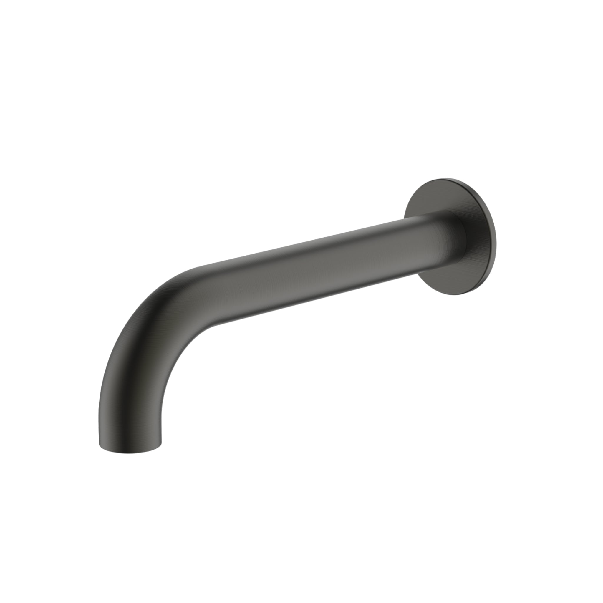 OLIVERI VENICE LEAD FREE CURVED WALL SPOUT 207MM GUN METAL