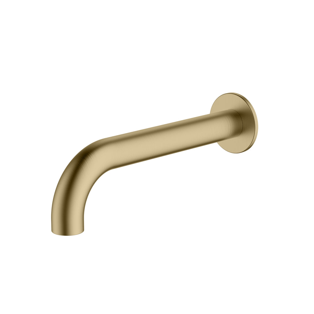 OLIVERI VENICE CURVED WALL SPOUT 207MM CLASSIC GOLD