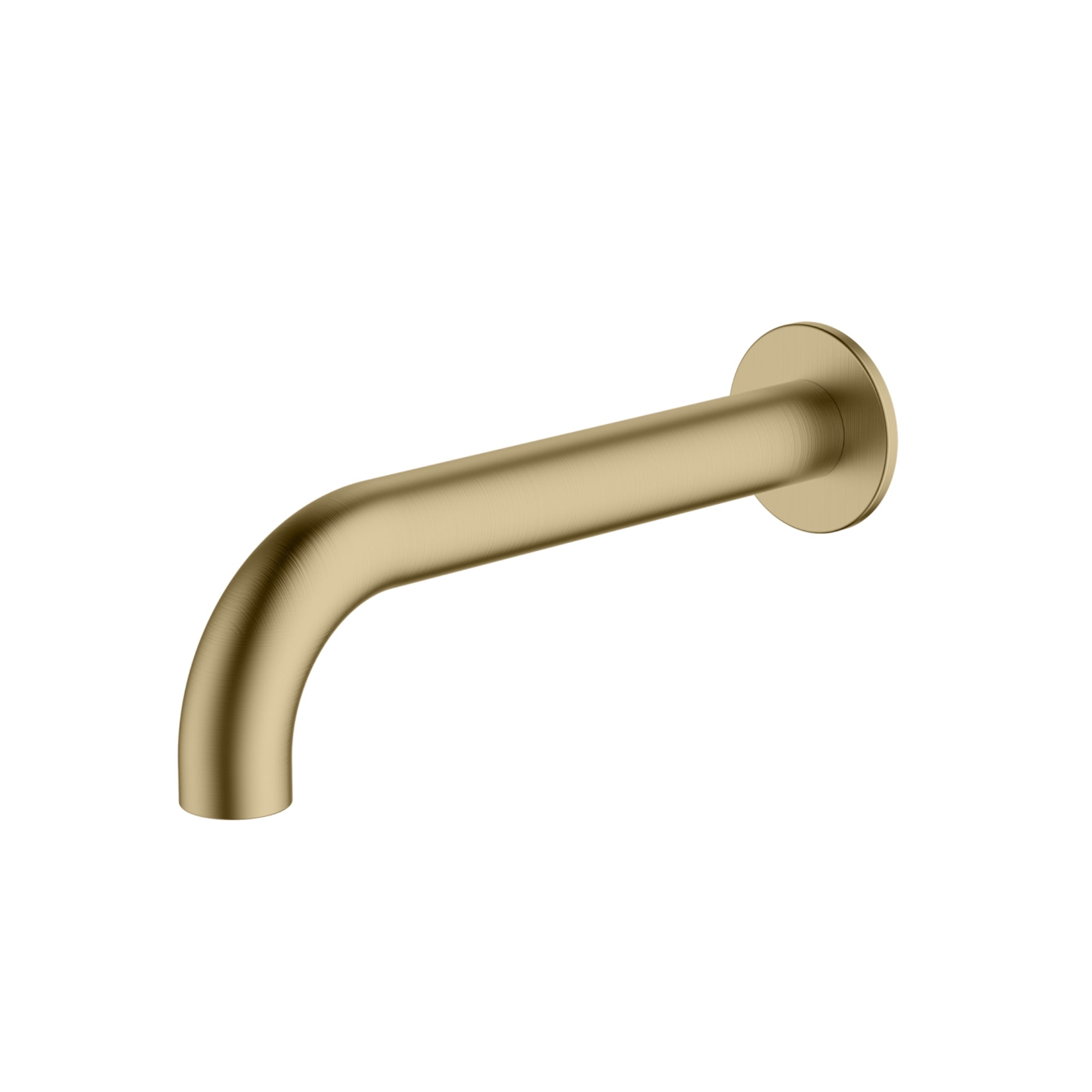 OLIVERI VENICE LEAD FREE CURVED WALL SPOUT 207MM CLASSIC GOLD