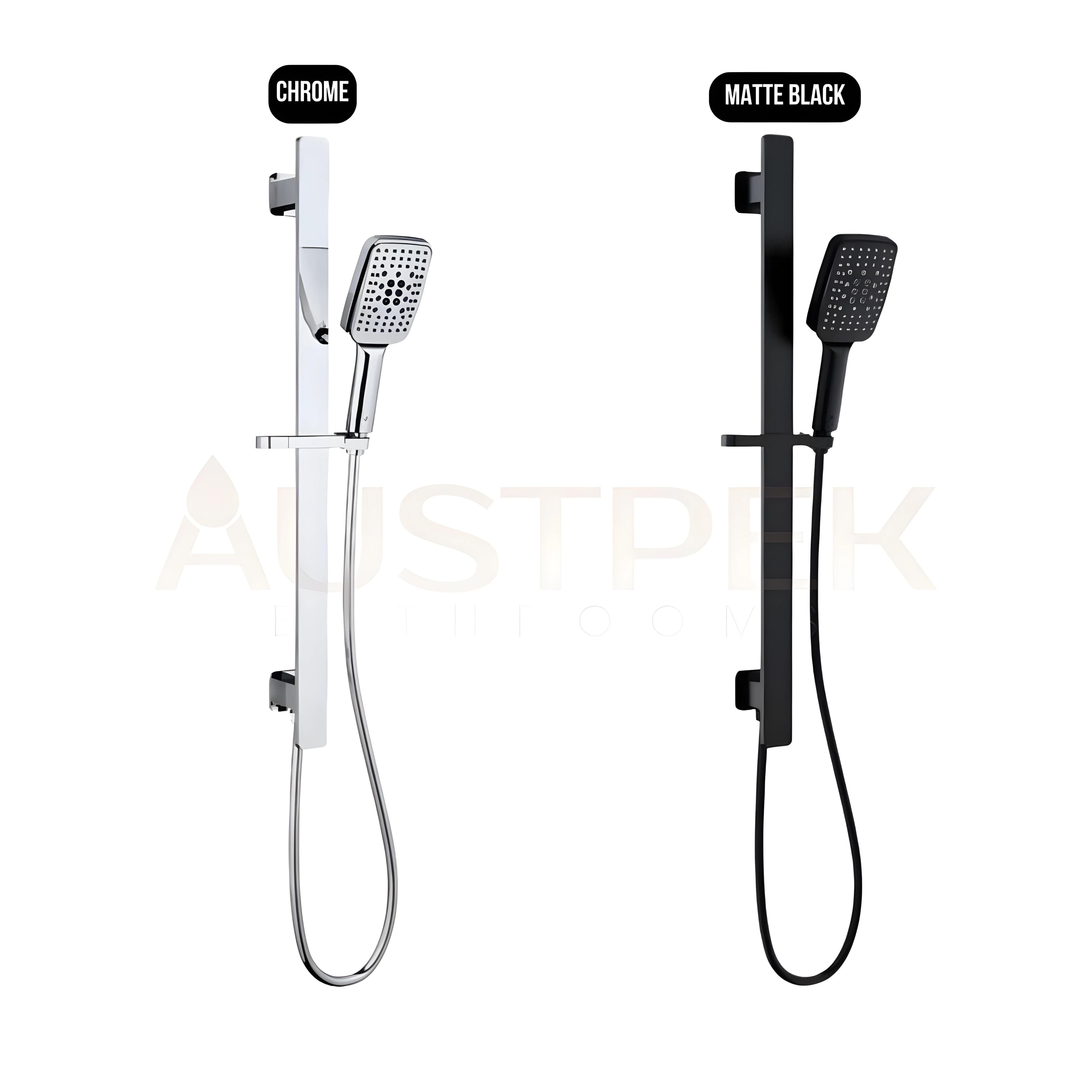 IKON SETO RAIL SHOWER WITH INTEGRATED WATER INLET CHROME