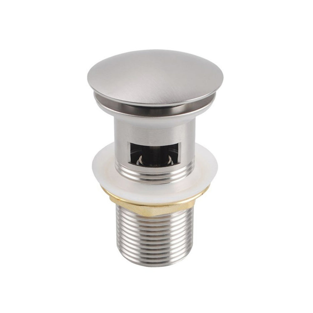 AQUAPERLA POPUP OVERFLOW BASIN WASTE 32MM BRUSHED NICKEL