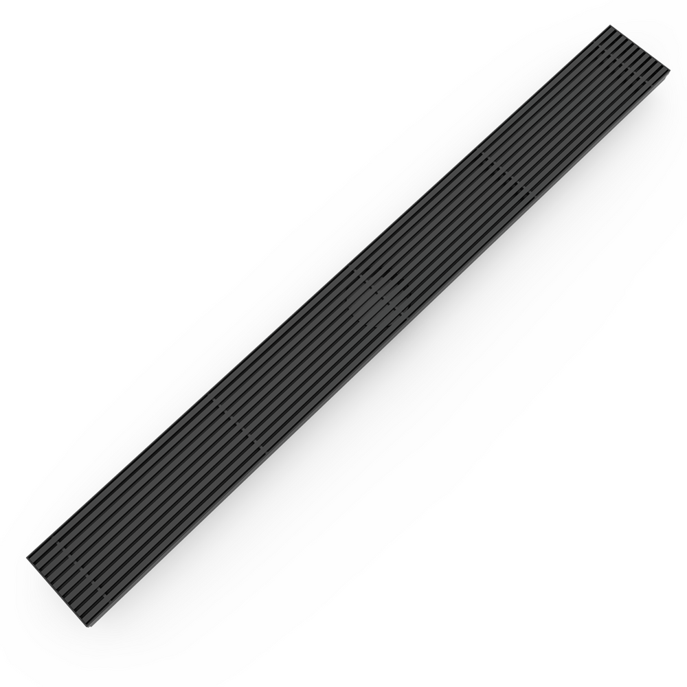 BELLA VISTA BUILDERS AU-PATTERN SHOWER GRATE BLACK (AVAILABLE IN MULTIPLE SIZES)