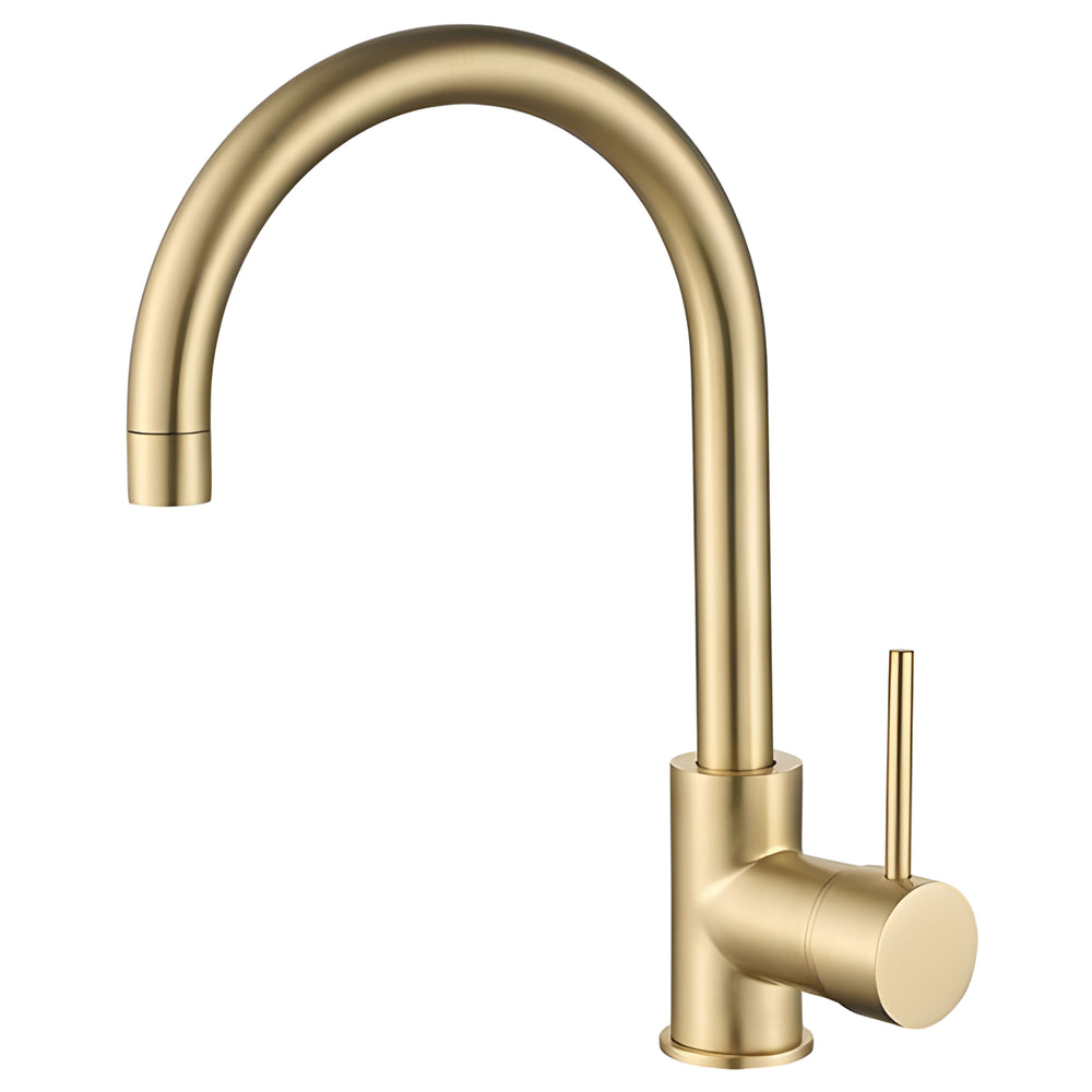 HELLYCAR IDEAL LEAD FREE SINK MIXER 326MM BRUSHED GOLD