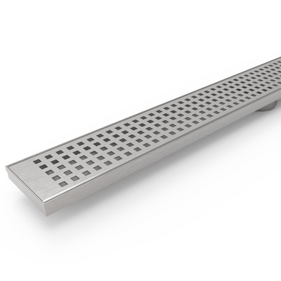 BELLA VISTA PROJECT SQUARE PATTERN SHOWER GRATE STAINLESS STEEL (AVAILABLE IN MULTIPLE SIZES)