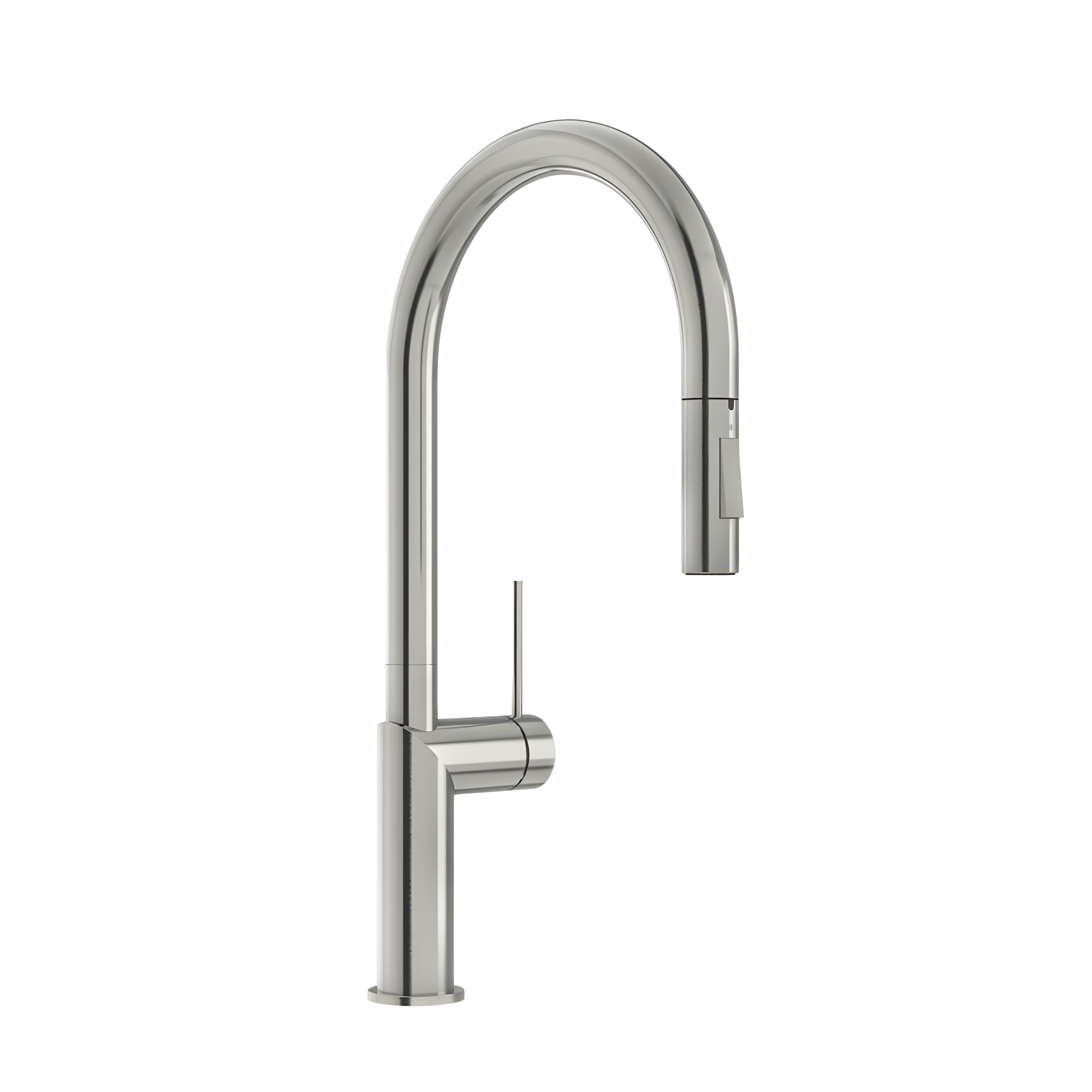 LINKWARE ELLE 316 PULL-OUT SINK MIXER 457MM BRUSHED STAINLESS