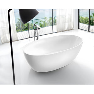 RIVA FANTA FREESTANDING BATHTUB GLOSS WHITE 1700MM