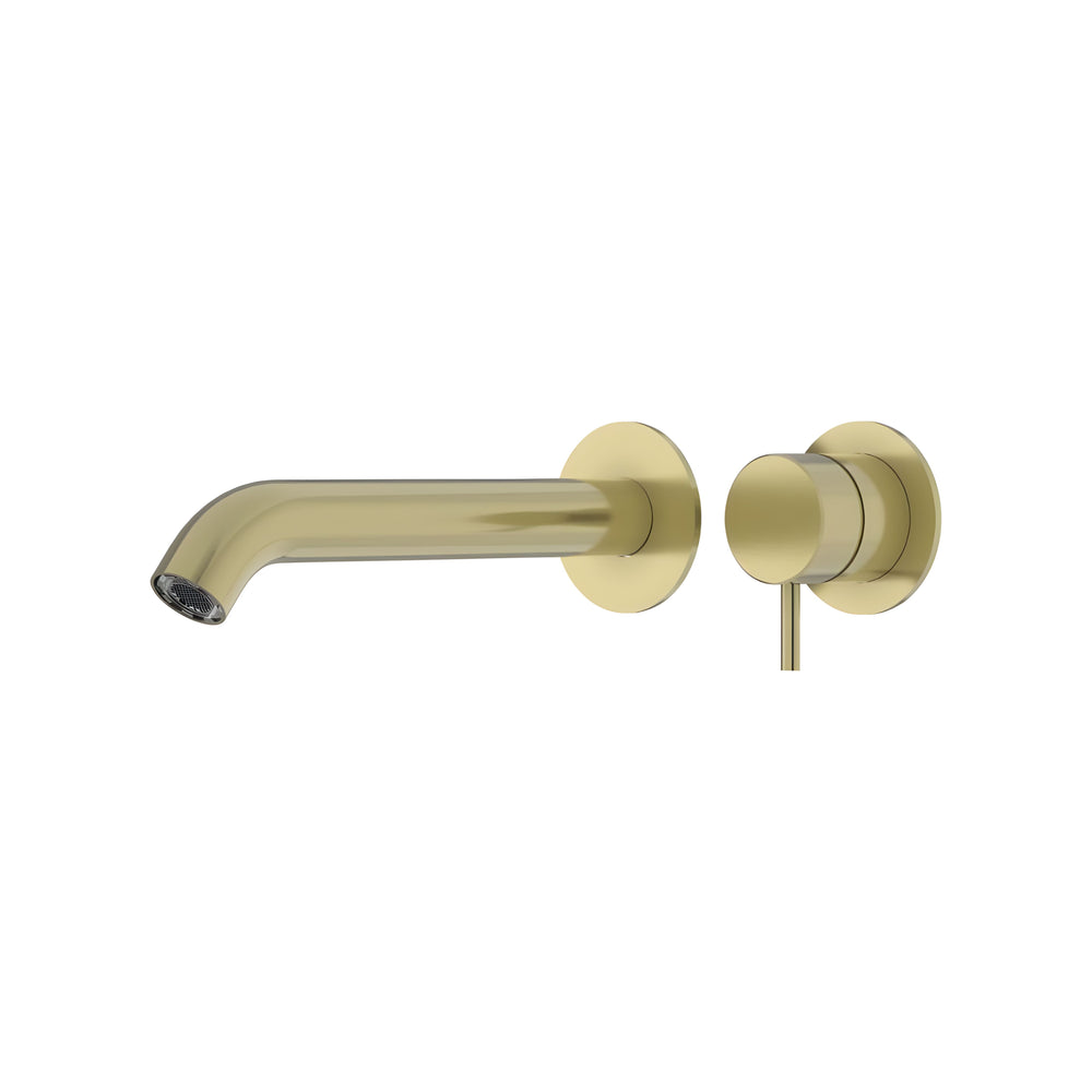 LINKWARE ELLE 316 WALL BASIN / BATH MIXER BRUSHED GOLD