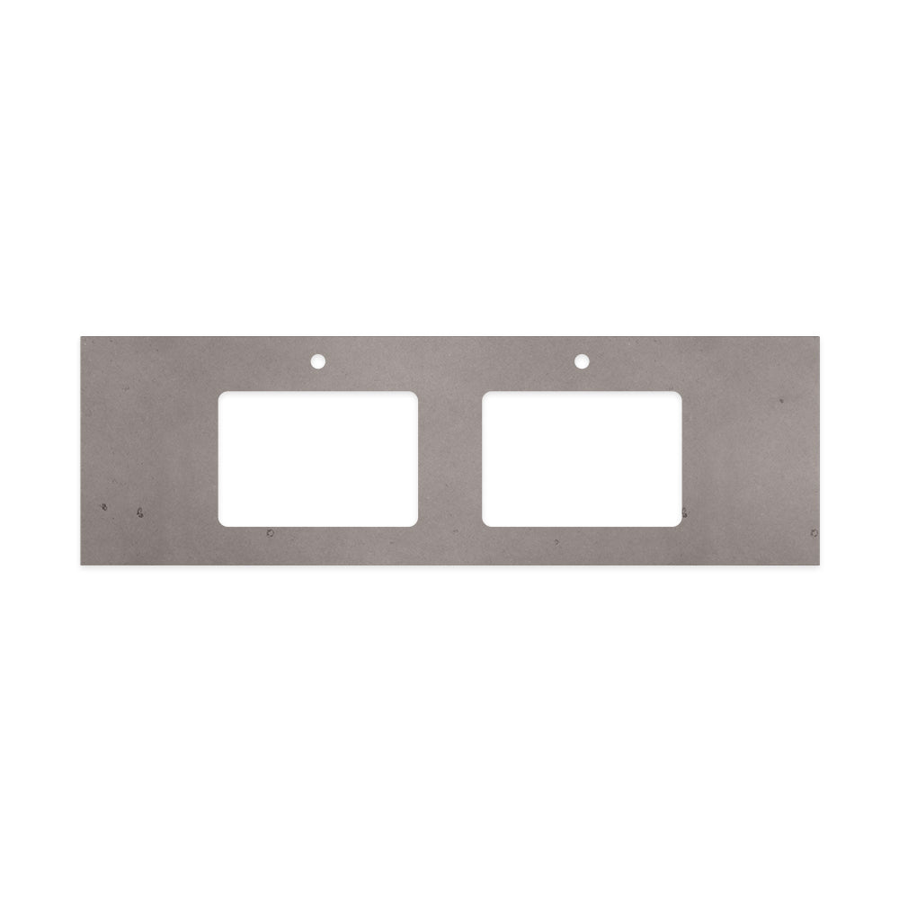 FIENZA URBAN CRETE SILICA FREE RECTANGULAR DEPTH STONE BENCHTOP WITH DOUBLE UNDERMOUNT BASIN HOLE & TAP HOLES (AVAILABLE IN 1500MM AND 1800MM)