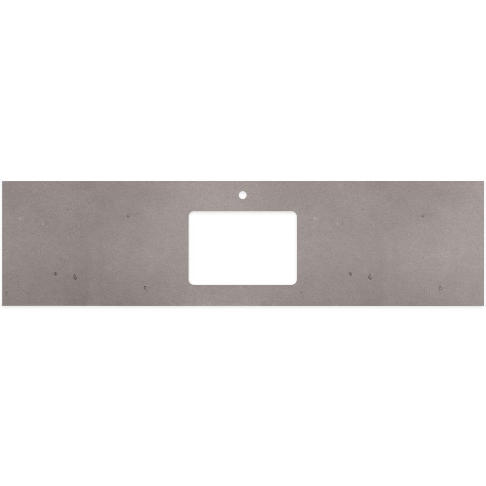 FIENZA URBAN CRETE SILICA FREE RECTANGULAR DEPTH STONE BENCHTOP WITH SINGLE UNDERMOUNT BASIN HOLE & TAP HOLES (AVAILABLE IN 600MM, 750MM, 900MM, 1200MM, 1500MM AND 1800MM)