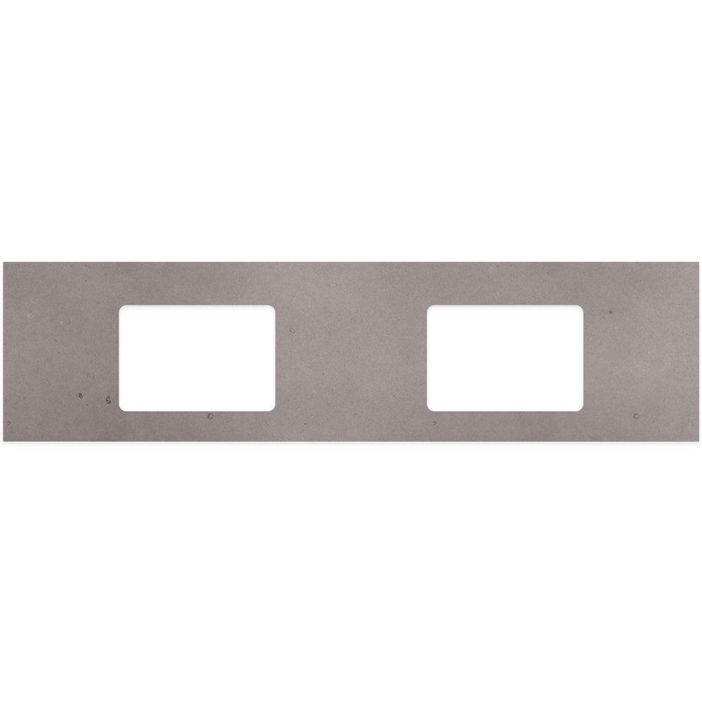 FIENZA URBAN CRETE SILICA FREE RECTANGULAR STONE BENCHTOP WITH DOUBLE UNDERMOUNT BASIN HOLES (AVAILABLE IN 1500MM AND 1800MM)