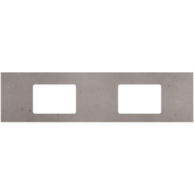 FIENZA URBAN CRETE SILICA FREE RECTANGULAR STONE BENCHTOP WITH DOUBLE UNDERMOUNT BASIN HOLES (AVAILABLE IN 1500MM AND 1800MM)