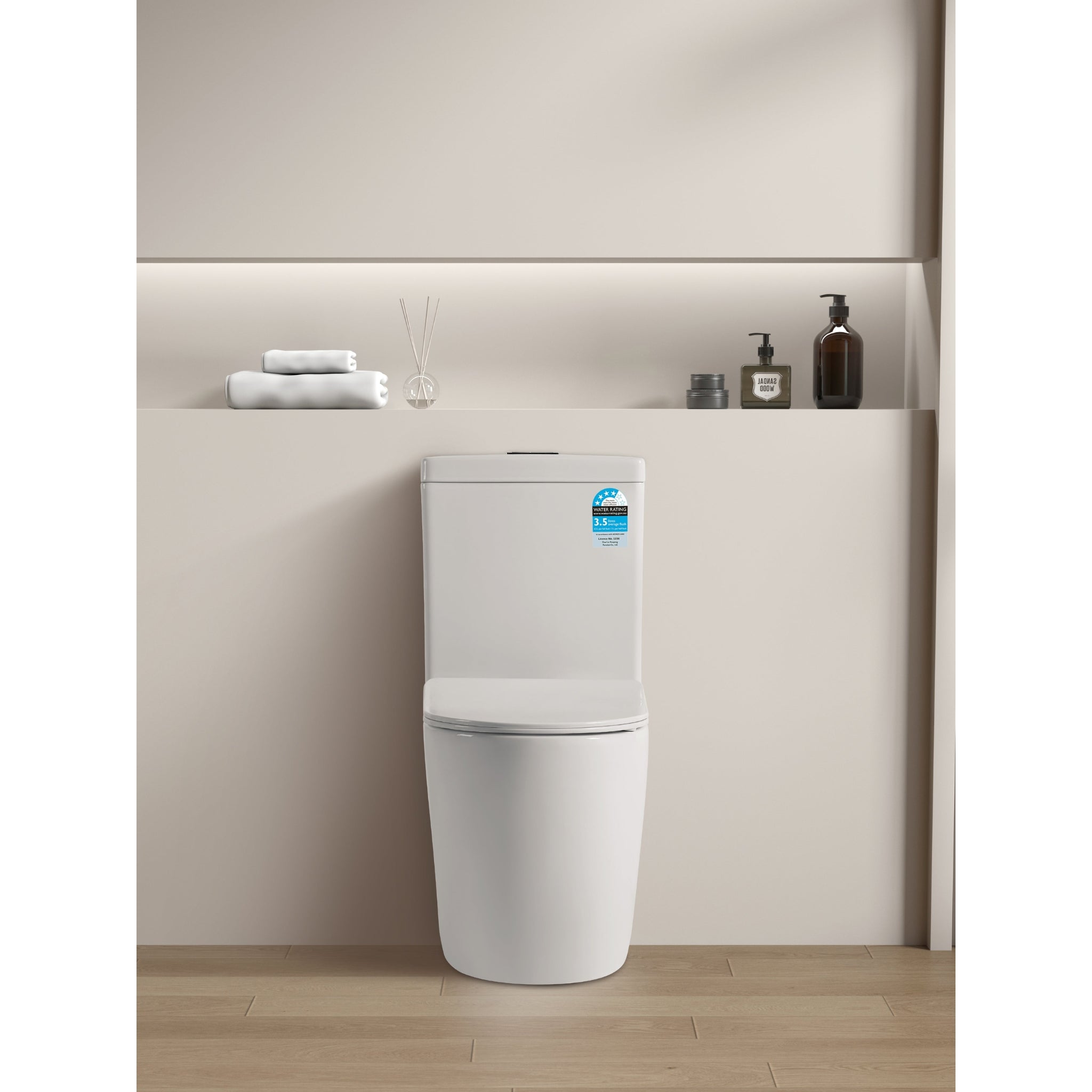 VITO TAHLIA TORNADO BACK TO WALL TOILET SUITE GLOSS WHITE