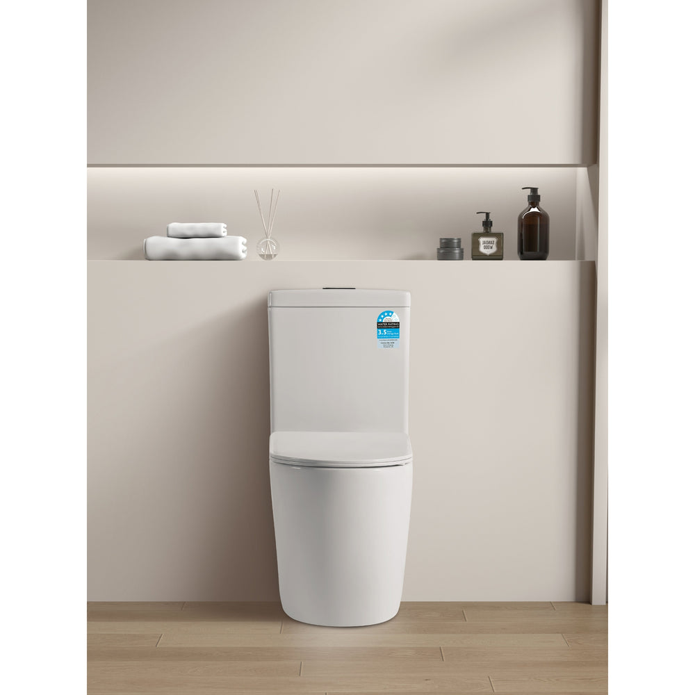VITO TAHLIA TORNADO BACK TO WALL TOILET SUITE GLOSS WHITE