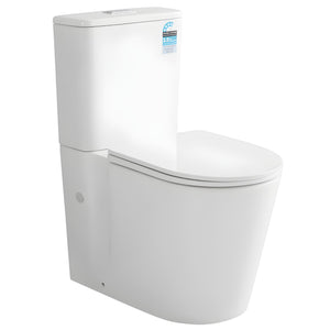 VITO ALORA RIMLESS BACK TO WALL TOILET SUITE GLOSS WHITE