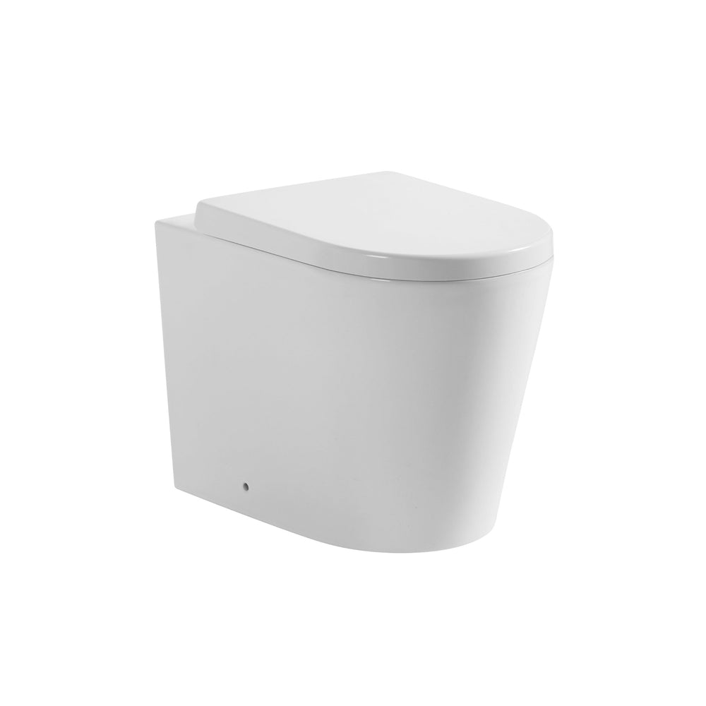 VITO JILL RIMLESS WALL FACED TOILET PAN GLOSS WHITE