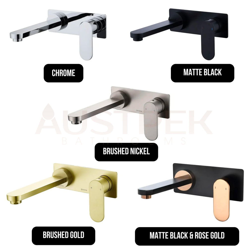 INSPIRE VETTO WALL BASIN MIXER 185MM BRUSHED GOLD