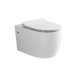 VITO AQUALIS RIMLESS WALL HUNG TOILET PAN GLOSS WHITE