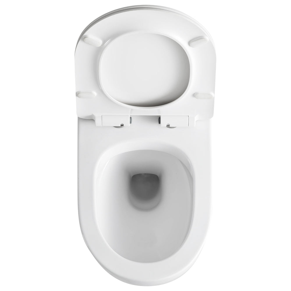 VITO AQUALIS RIMLESS WALL HUNG TOILET PAN GLOSS WHITE