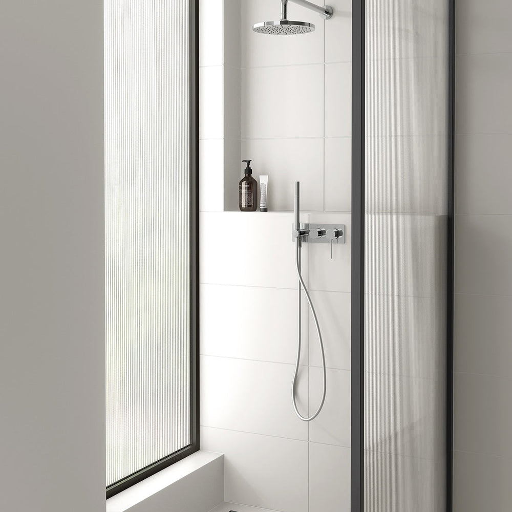 PHOENIX VIVID SHOWER ARM ROUND 400MM CHROME