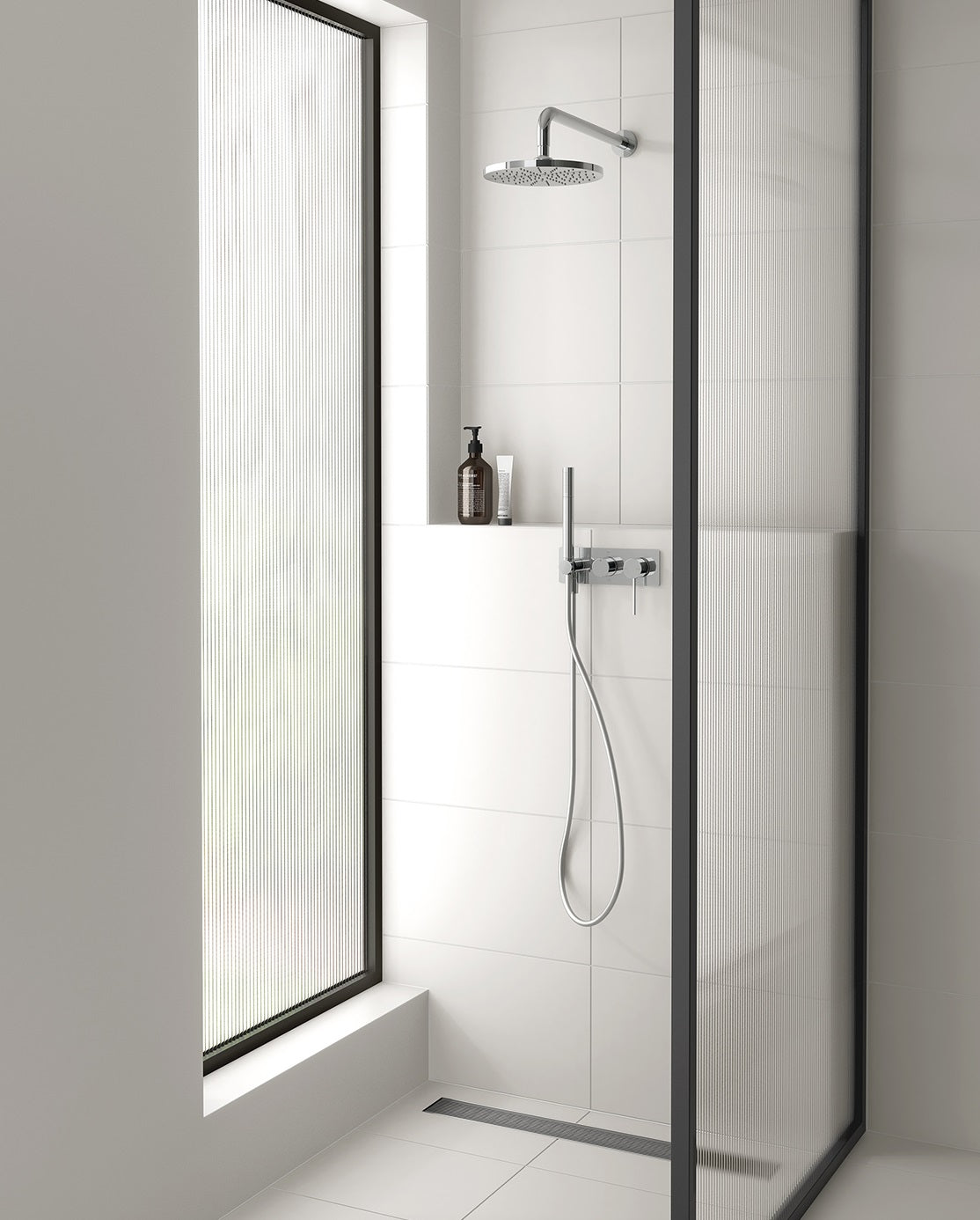 PHOENIX VIVID SHOWER ARM ROUND 400MM CHROME