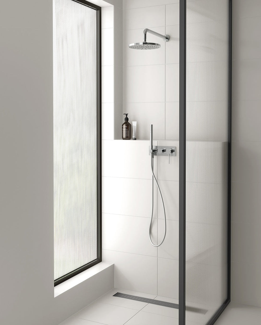 PHOENIX VIVID SHOWER ARM ROUND 400MM CHROME