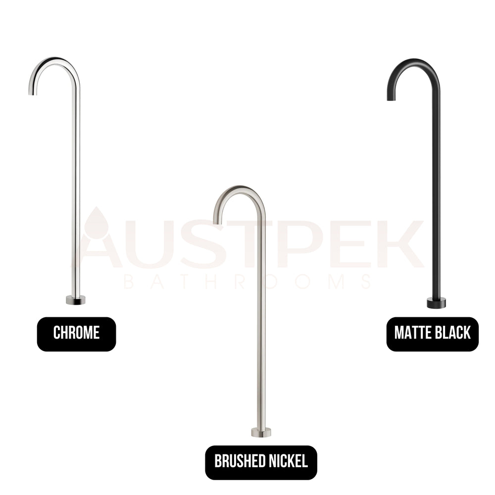 PHOENIX VIVID FLOOR MOUNTED BATH OUTLET 960MM MATTE BLACK
