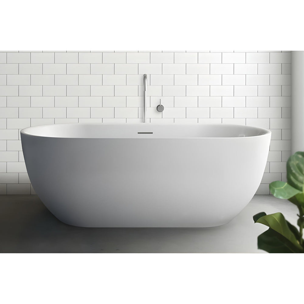 DECINA VALENTINA FREESTANDING BATH MATTE WHITE (AVAILABLE IN 1500MM AND 1700MM)