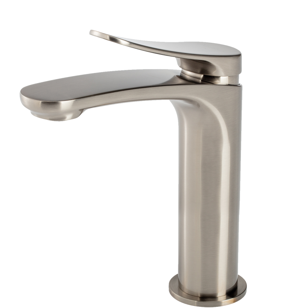 OLIVERI VERONA LEAD FREE BASIN MIXER 194MM BRUSHED NICKEL