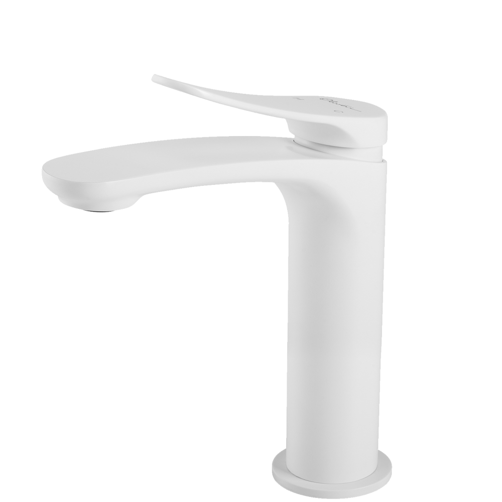 OLIVERI VERONA BASIN MIXER 194MM WHITE