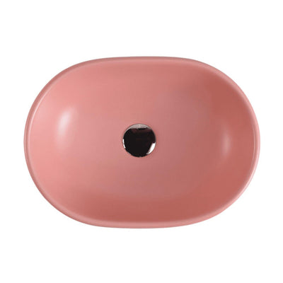 MERCIO VALE OVAL ABOVE COUNTER BASIN MATTE PINK 470MM