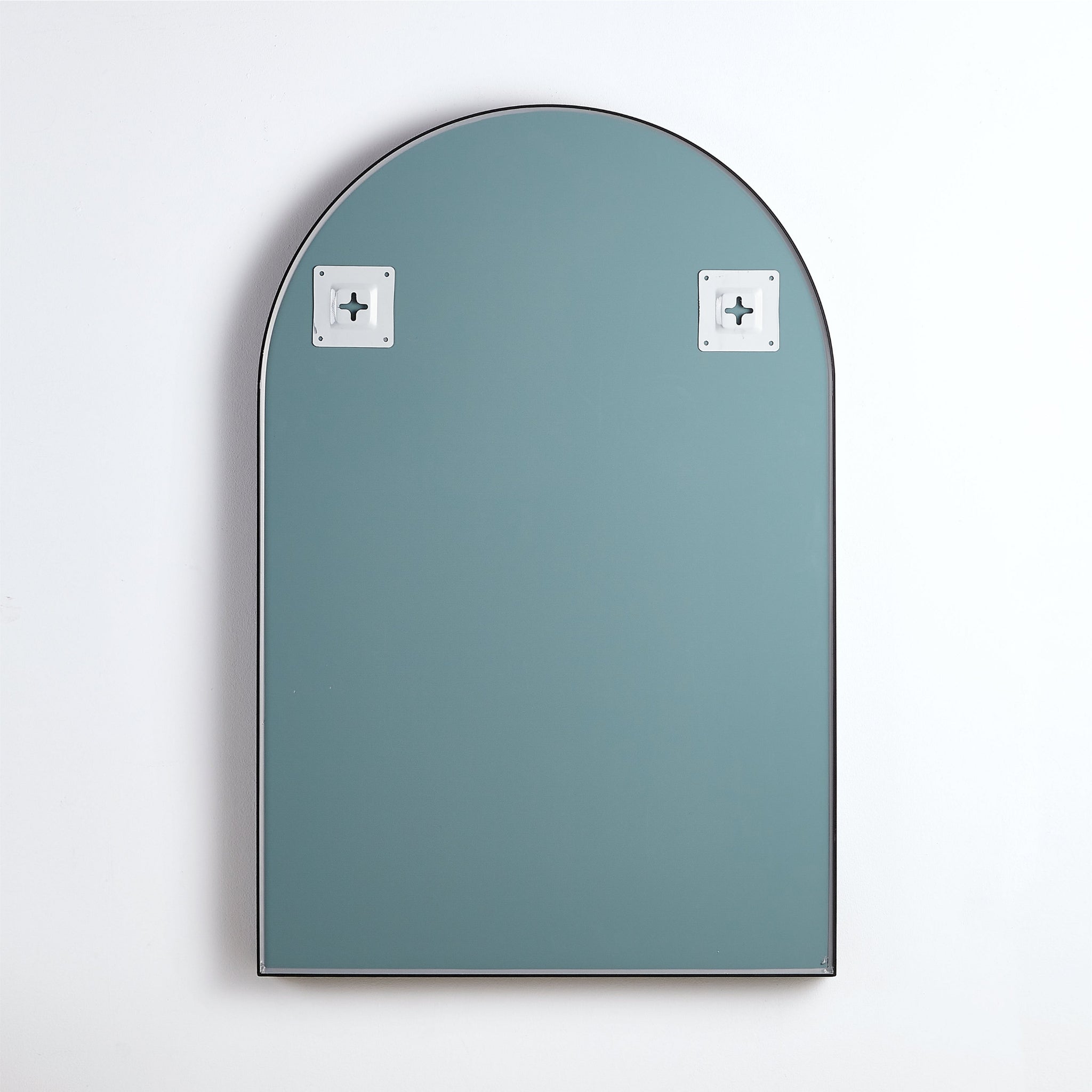 VITO VETRA ARCHED ALUMINUM FRAMED MIRROR MATTE BLACK 600X900MM
