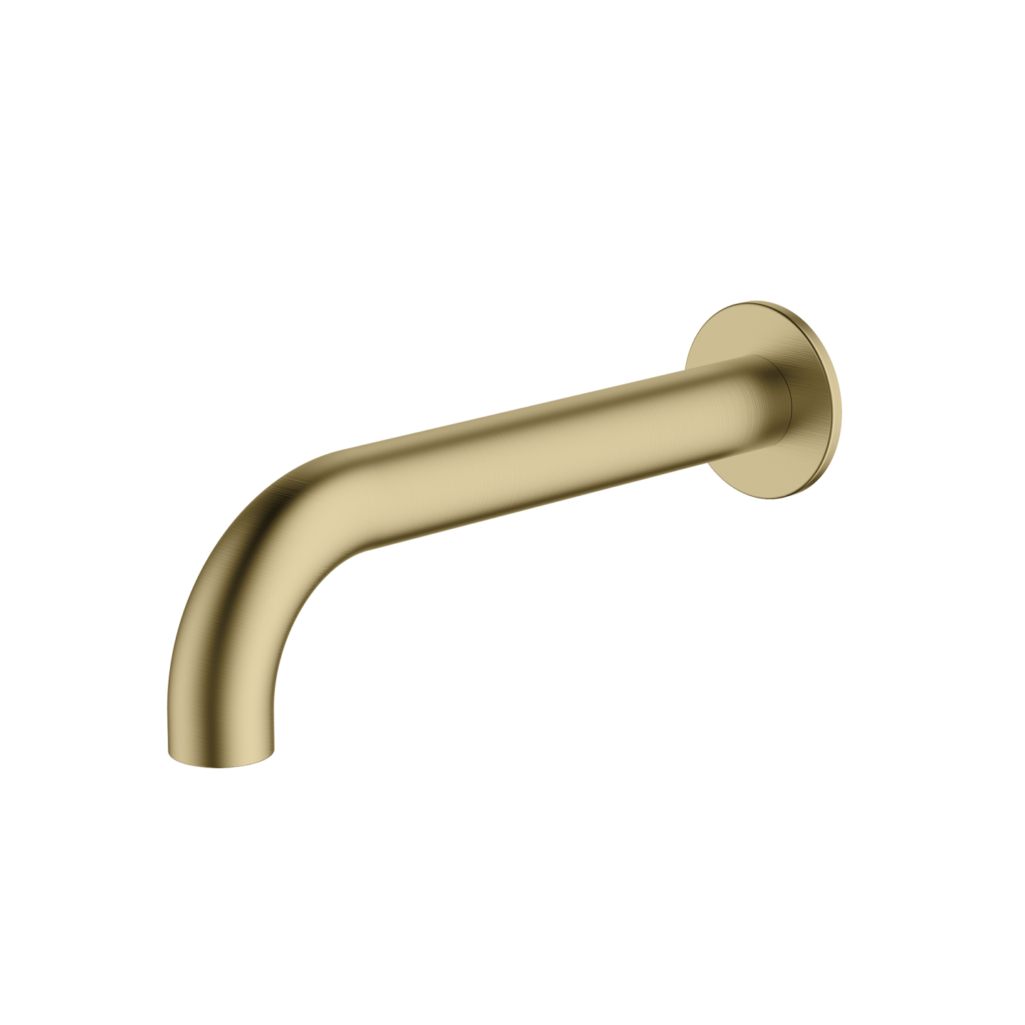 OLIVERI VENICE CURVED WALL SPOUT 200MM CLASSIC GOLD