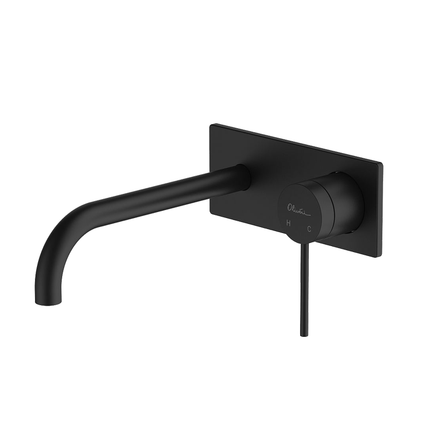 OLIVERI VENICE WALL MIXER SET 175MM MATTE BLACK