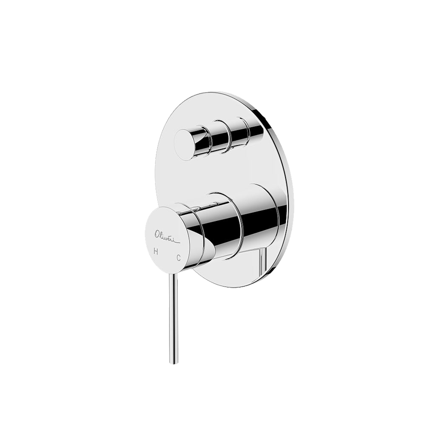 OLIVERI VENICE WALL MIXER WITH DIVERTER 183MM CHROME