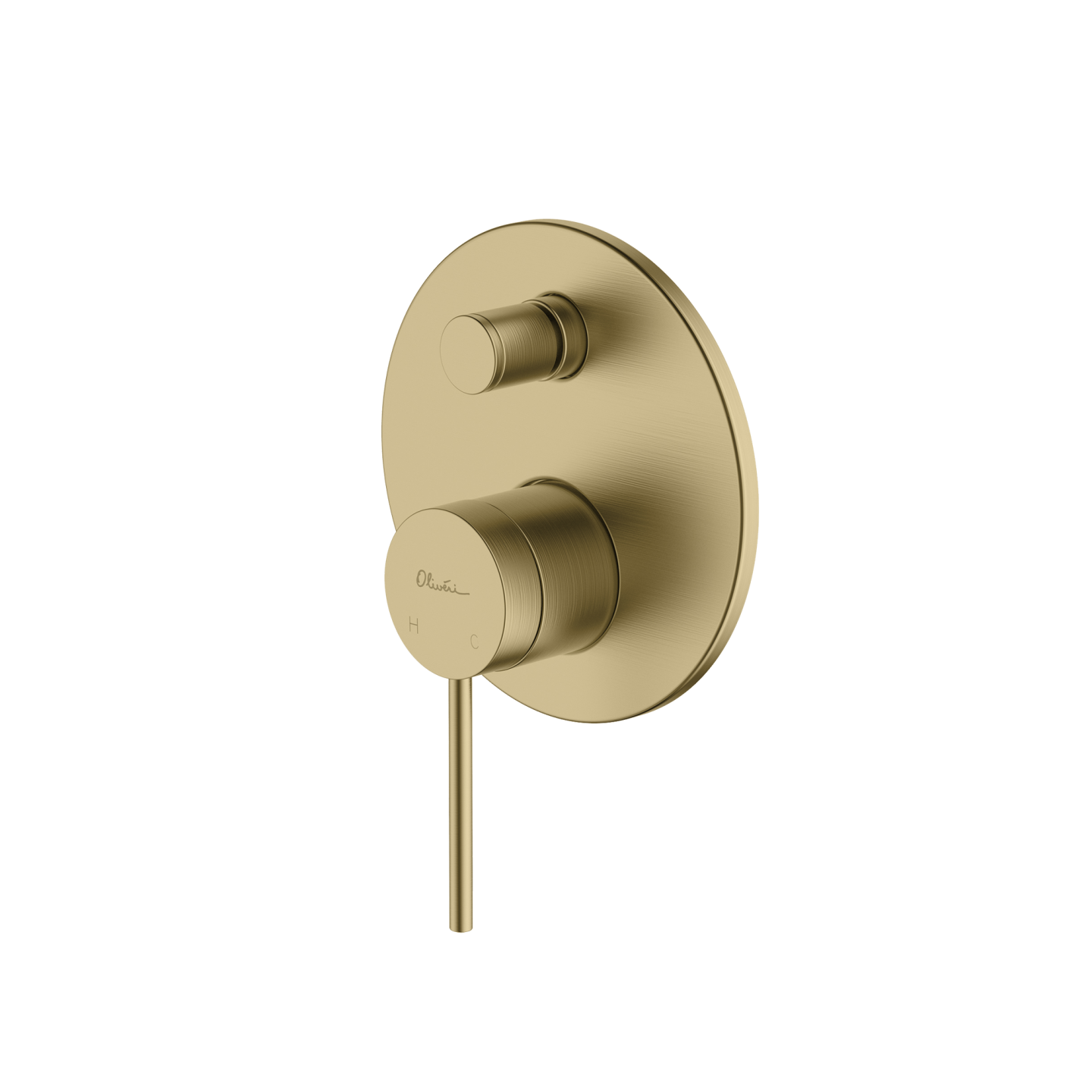 OLIVERI VENICE WALL MIXER WITH DIVERTER 183MM CLASSIC GOLD