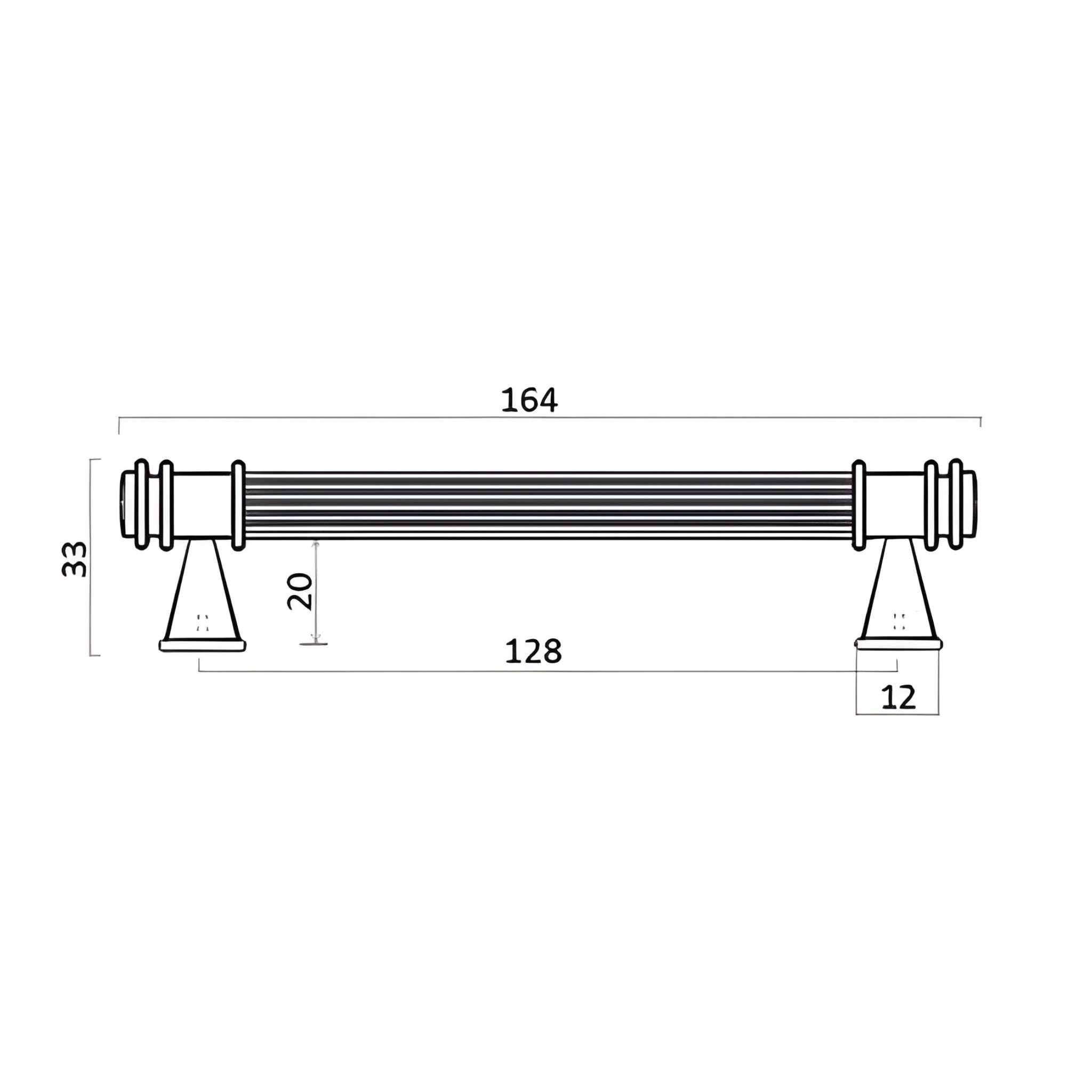 TURNER HASTINGS VERONA CABINET HANDLE BRUSHED BRASS (MULTIPLE SIZES AVAILABLE)