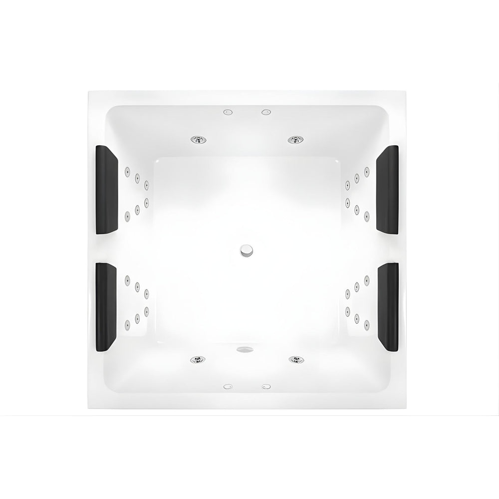 DECINA VENICE INSET DOLCE VITA SPA BATH GLOSS WHITE 1400MM WITH 28-JETS