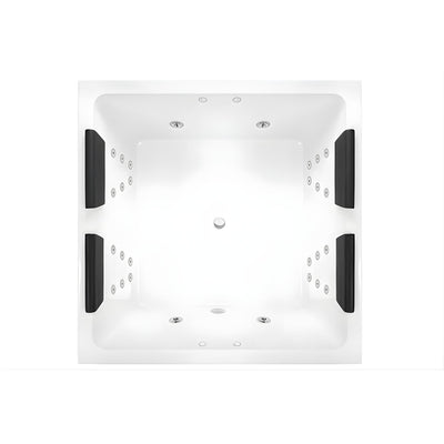 DECINA VENICE INSET DOLCE VITA SPA BATH GLOSS WHITE 1400MM WITH 28-JETS