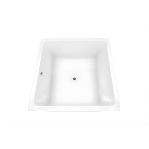 DECINA VENICE ISLAND BATHTUB WITH OVERFLOW GLOSS WHITE 1400MM