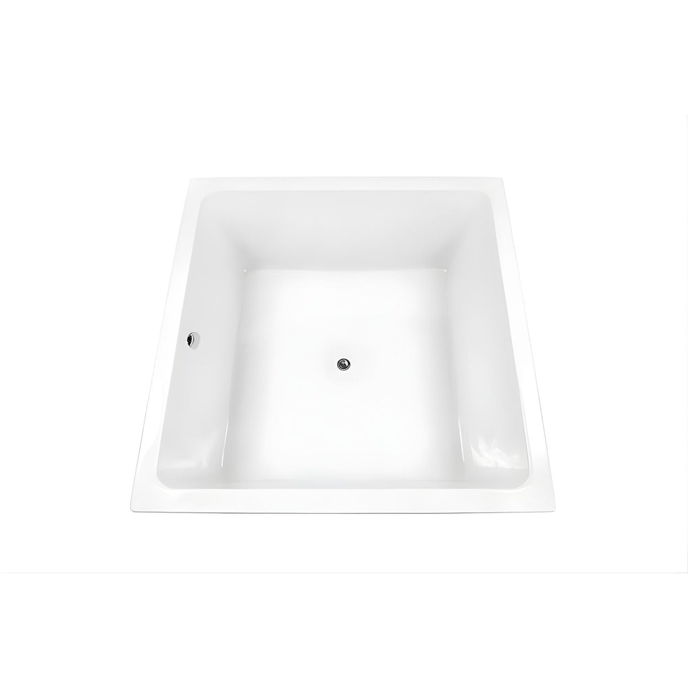 DECINA VENICE ISLAND BATHTUB WITH OVERFLOW GLOSS WHITE 1400MM