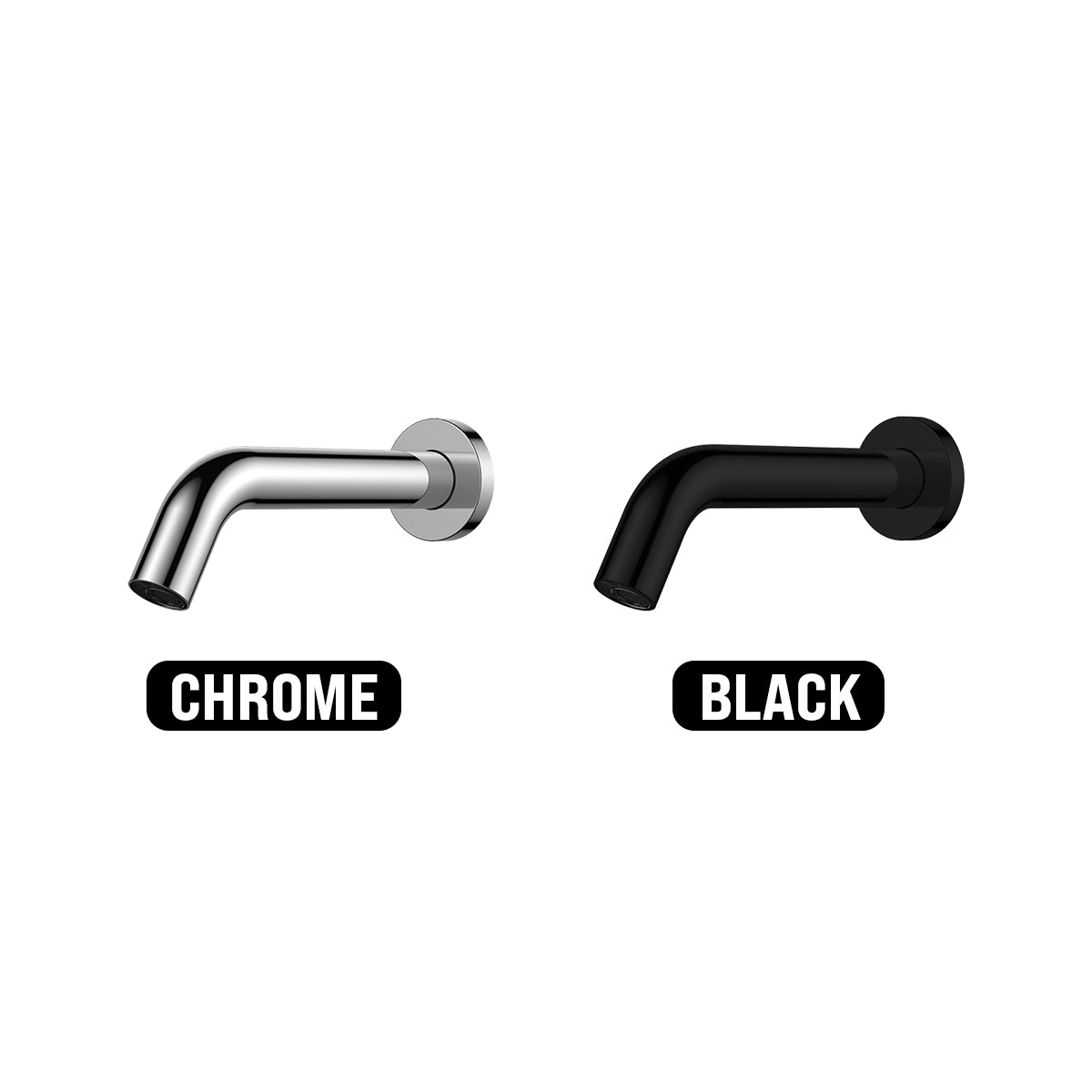 OLIVERI VENICE WALL MOUNTED SENSOR TAP 197MM MATTE BLACK