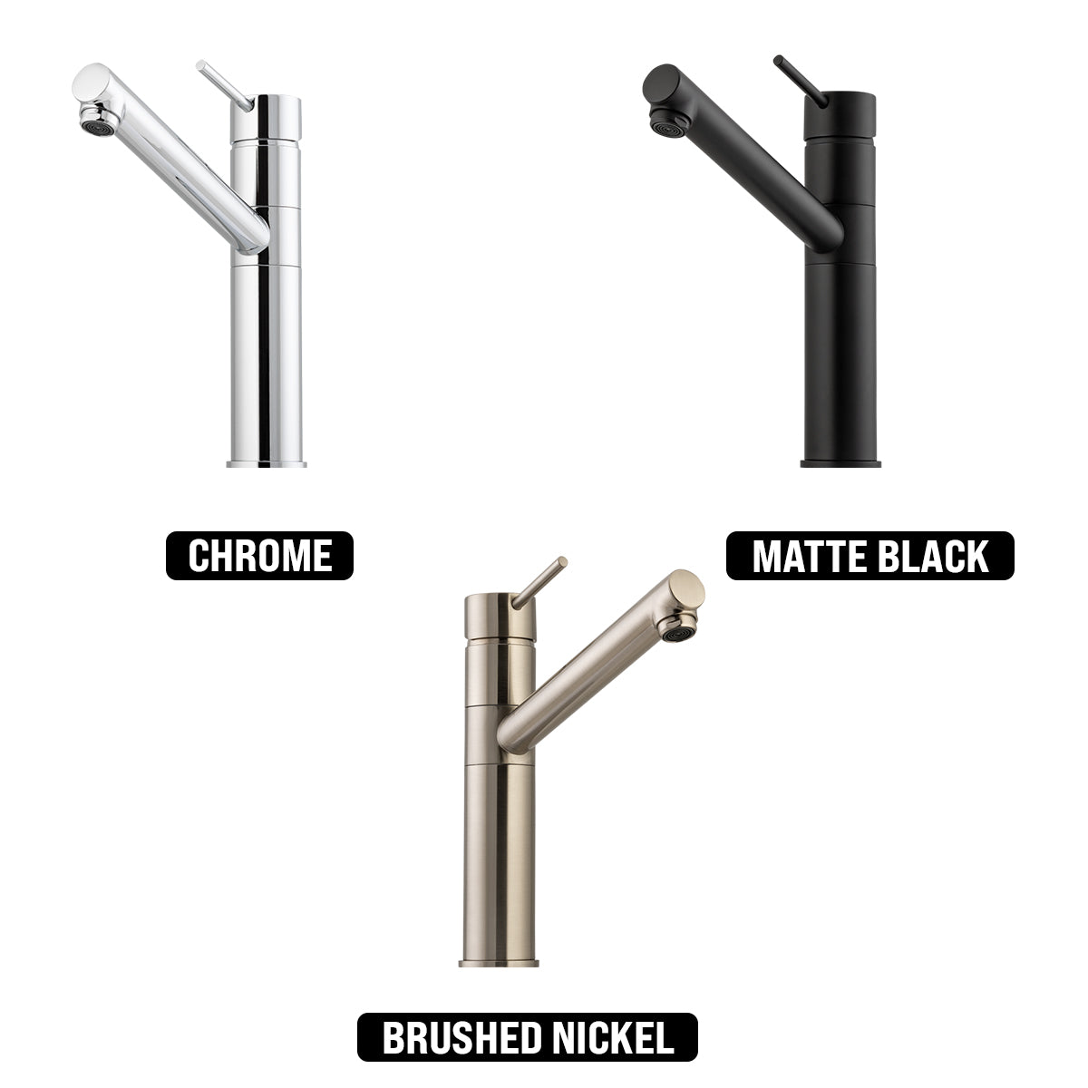 OLIVERI VENICE LEAD FREE PULL OUT SWIVEL KITCHEN MIXER 280MM MATTE BLACK