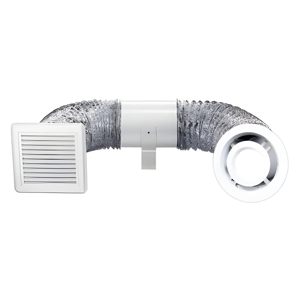 VENTAIR SHOWER LIGHT & EXHAUST KIT WHITE