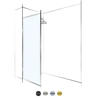 VEROTTI CUSTOM FRAMED FIXED PANEL SHOWER SCREEN
