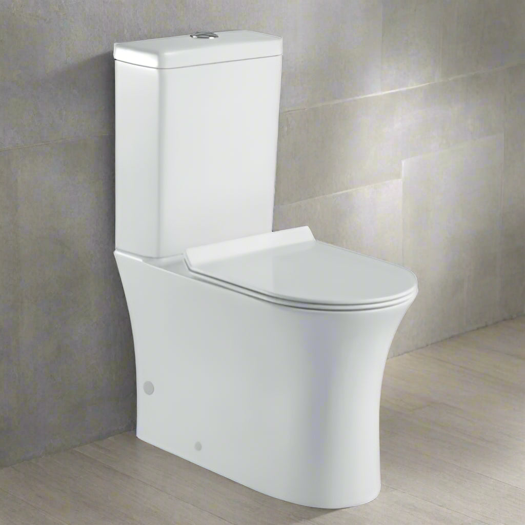 VEROTTI URBAN LIFE BACK TO WALL TOILET SUITE GLOSS WHITE