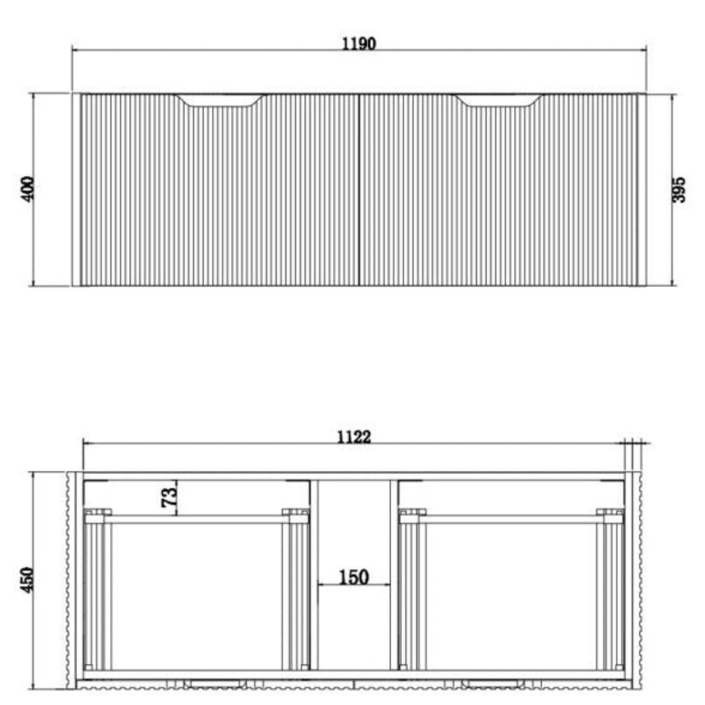 RIVA VIENNA AMERICAN OAK 1200MM SINGLE BOWL WALL HUNG VANITY
