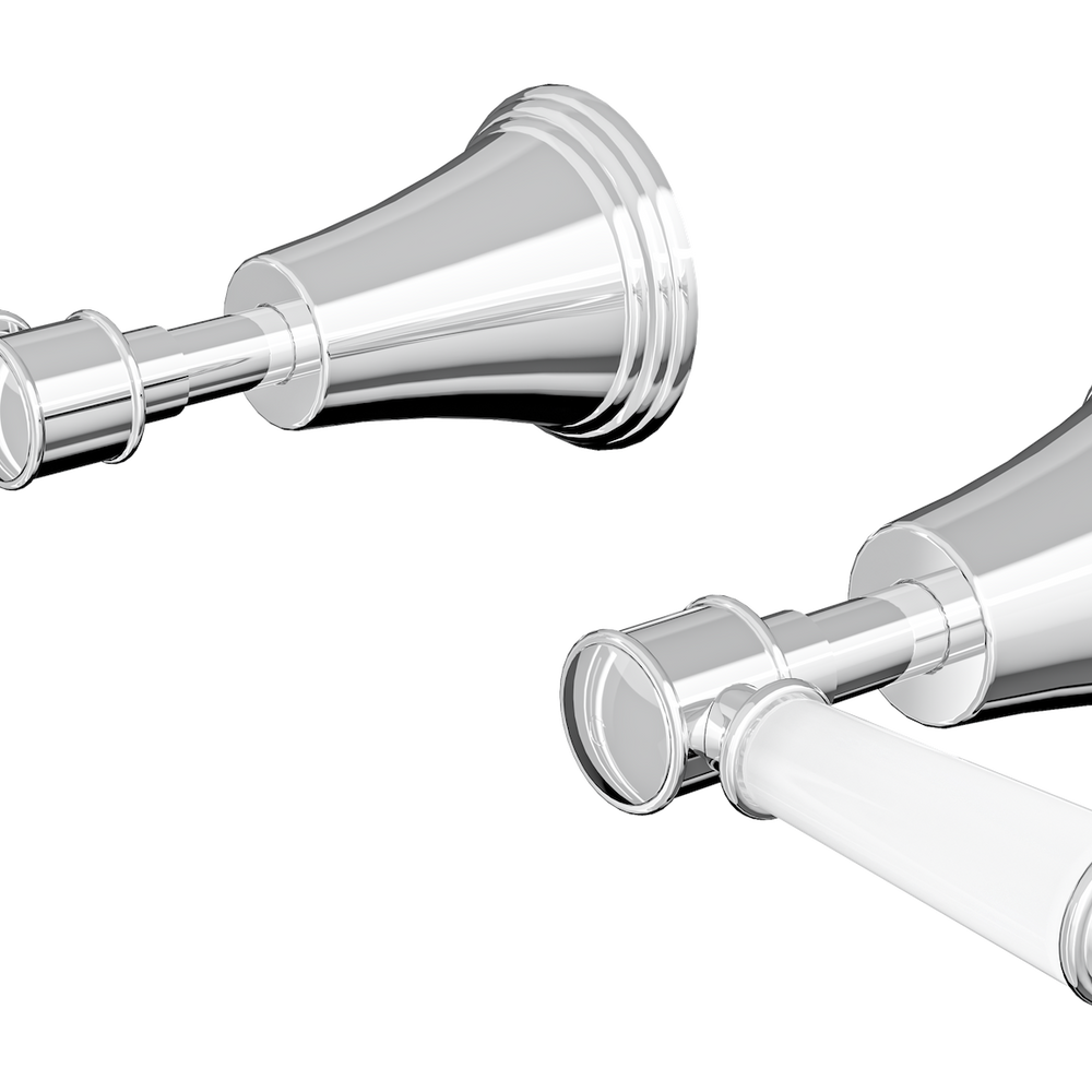LINSOL VINTAGE LEVER HANDLE WALL TOP ASSEMBLIES CHROME