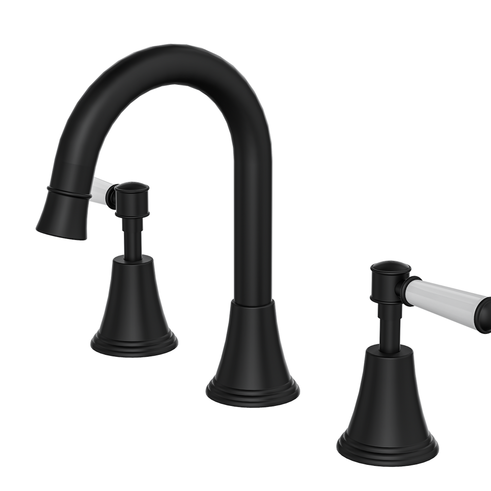 LINSOL VINTAGE LEVER HANDLE BASIN SET MATTE BLACK
