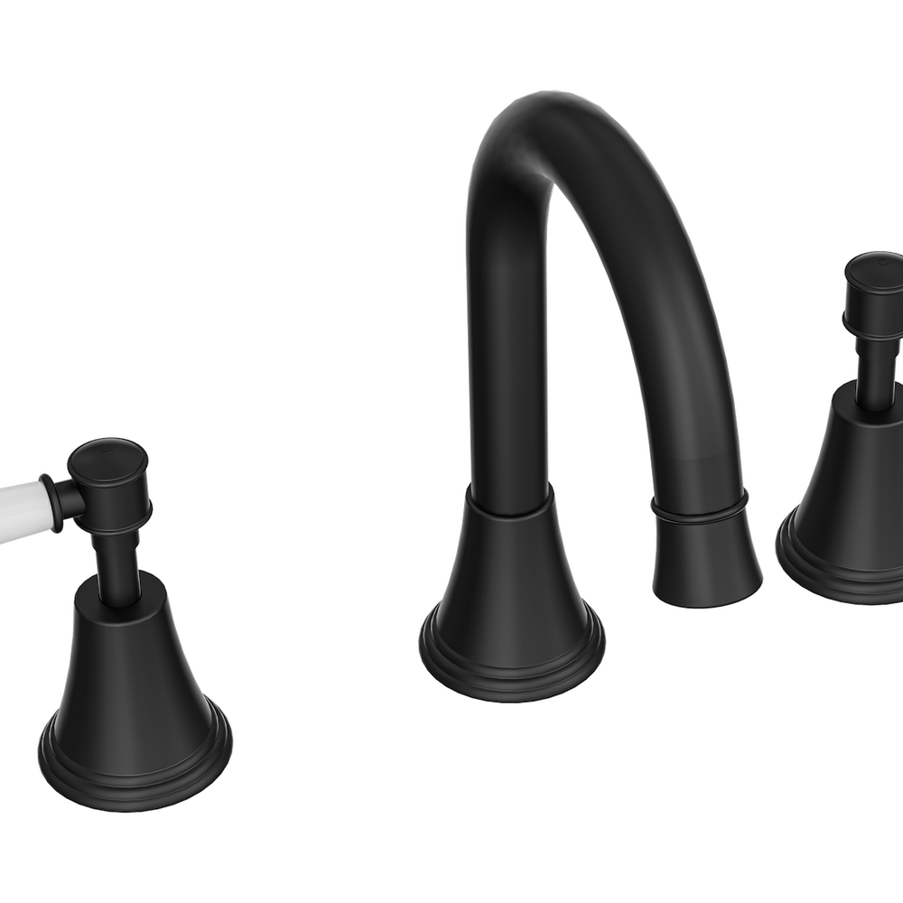 LINSOL VINTAGE LEVER HANDLE BASIN SET MATTE BLACK